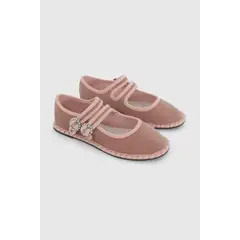 COLLOKY - Ballerina de Niña Rosa Viejo con Hebilla