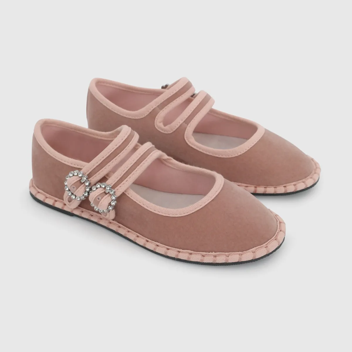 COLLOKY - Ballerina de Niña Rosa Viejo con Hebilla