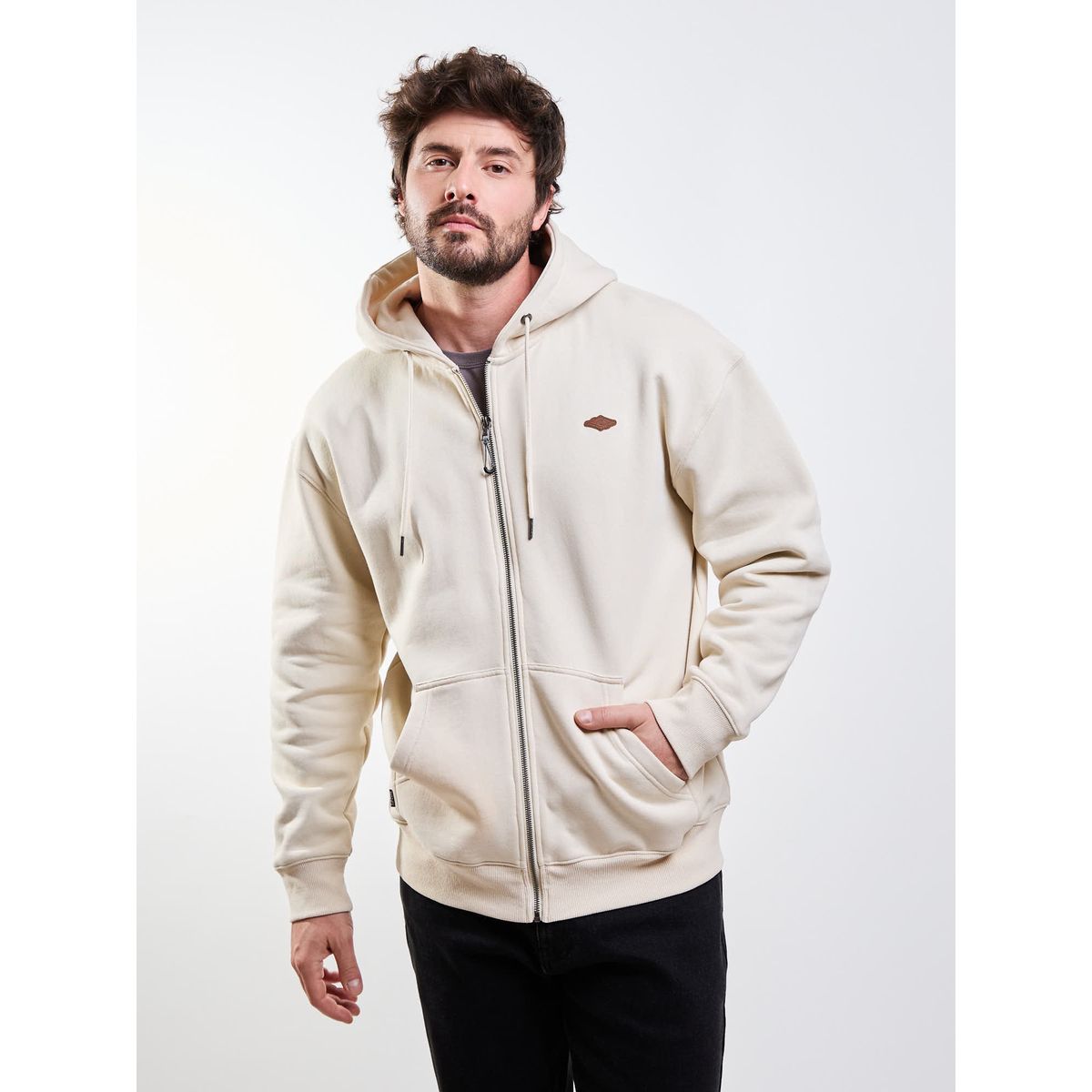 RIP CURL - Poleron FZ Zafiro Beige Hombre Rip Curl