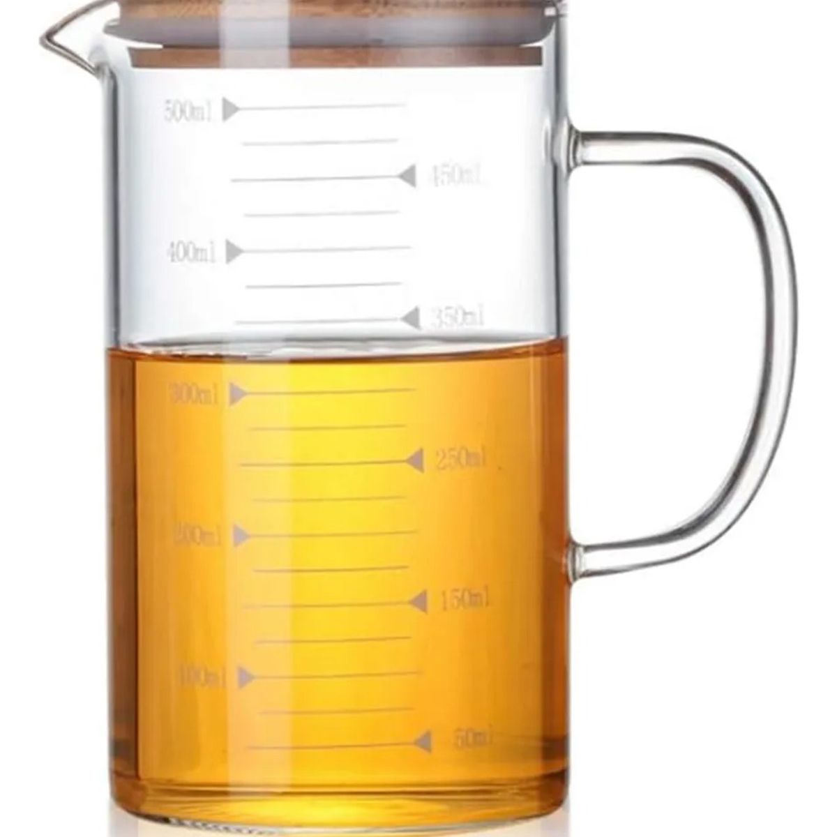 GENERICO - Taza Medidora Vidrio Jarra Medidora Vaso Medidor Taza 500ml Transparente 500ml