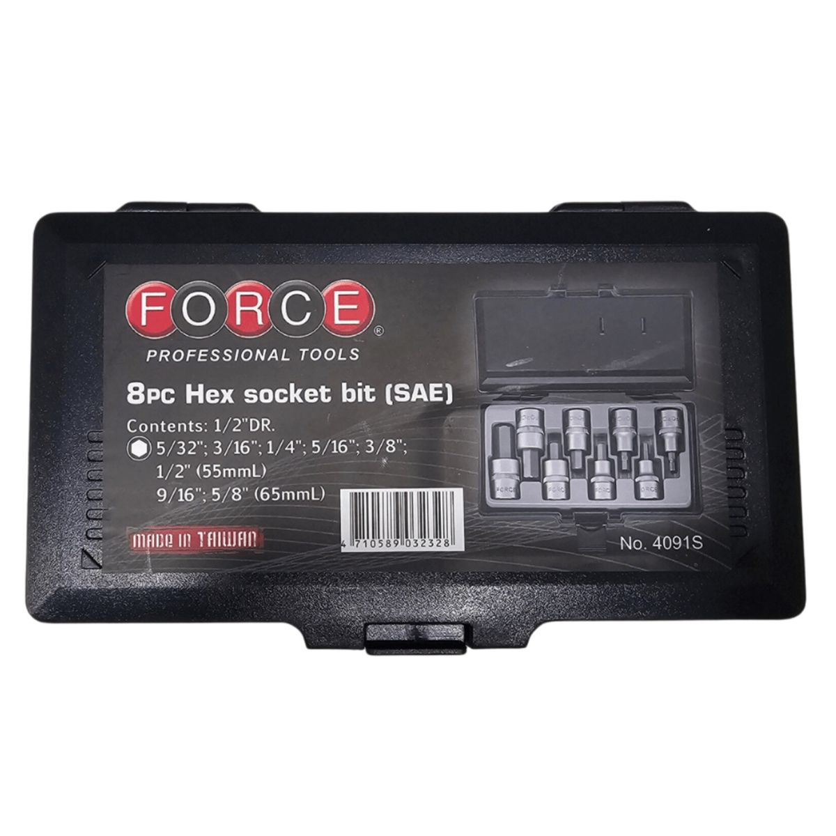 FORCE - Juego de Dados Allen Force Pulgadas 8Piezas 4091S