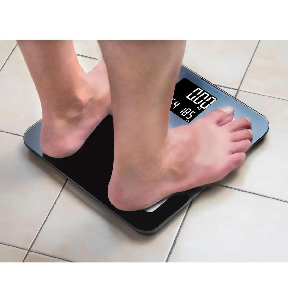 ELECTRON - Balanza Pesa Digital Inteligente Electron App BT EM-03 Negra 180 kgs