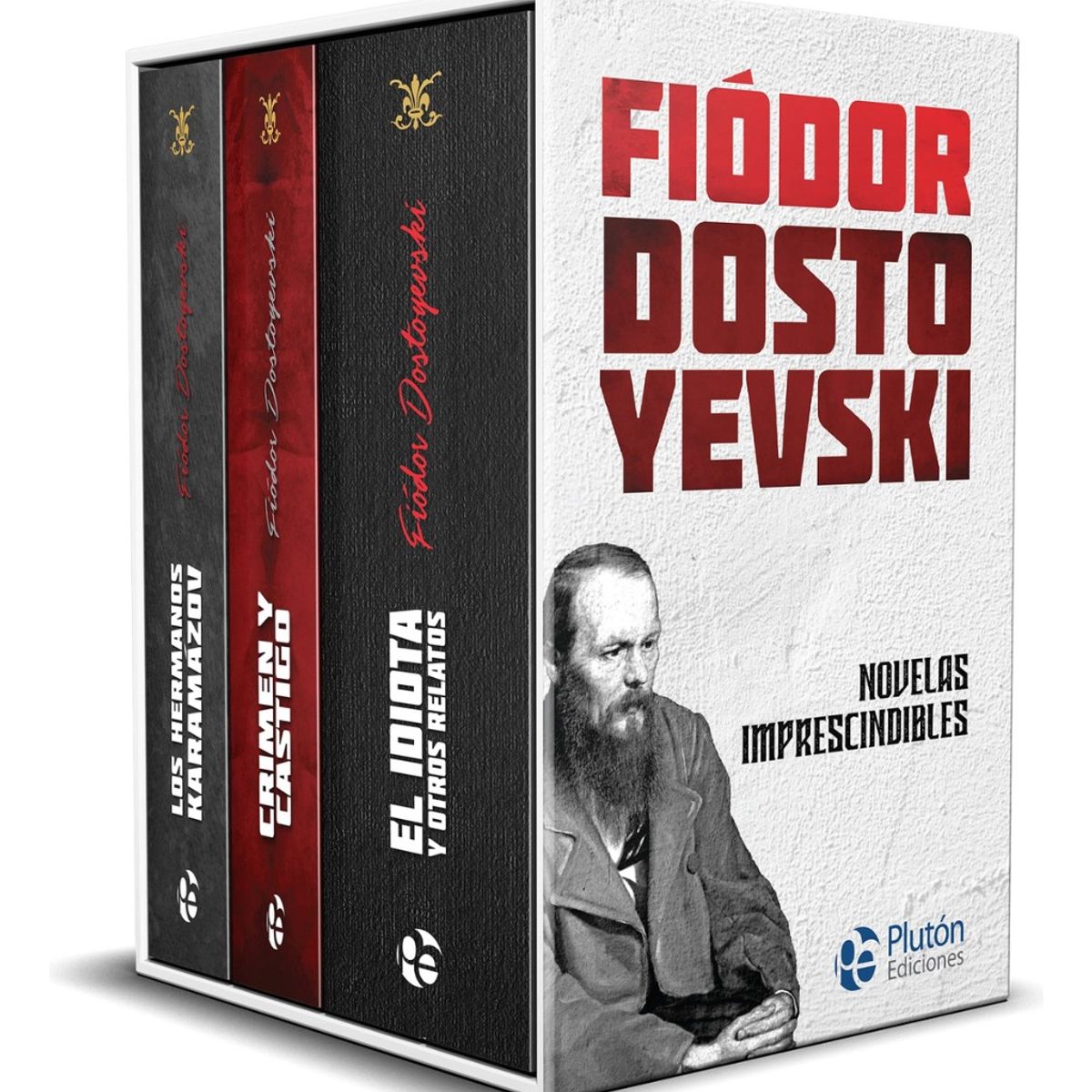 PLUTON EDICIONES - ESTUCHE FIÓDOR DOSTOYEVSKI - NOVELAS IMPRESCINDIBLES