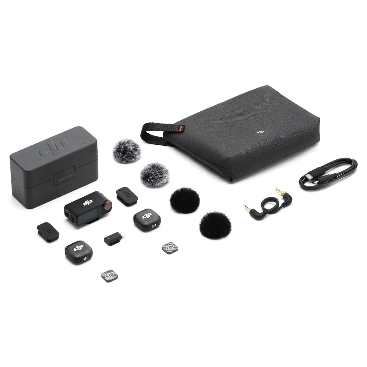 DJI - Microfono DJI Mic 3 (2 Transm + Receptor y Estuche de Carga)