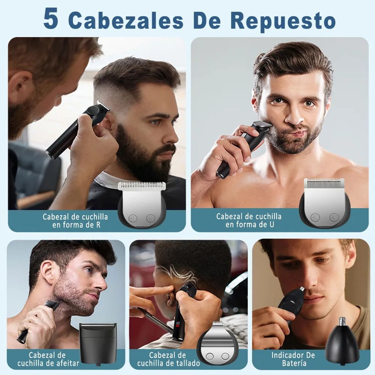 GENERICO - Máquina Afeitadora Electrica Barba Corporal 5en1