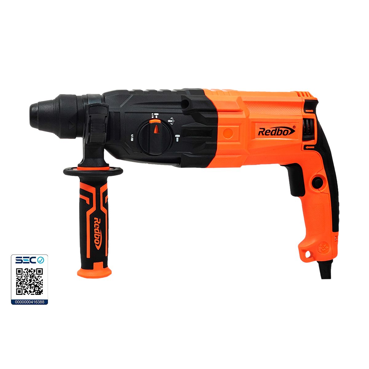 Rotomartillo Eléctrico Redbo RH 800-26 (800W, 3.0 Joules) + Maleta y Accesorios, marca REDBO - Foto Principal