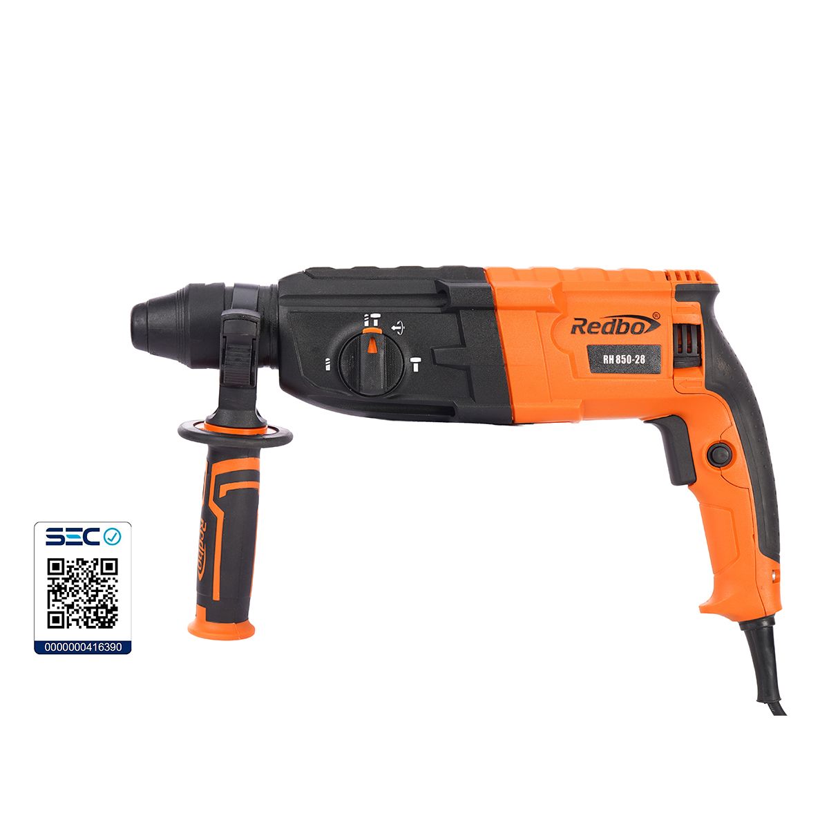REDBO - Rotomartillo Eléctrico Redbo RH 850-28 (850W, 3.2 Joules) + Maleta y Accesorios