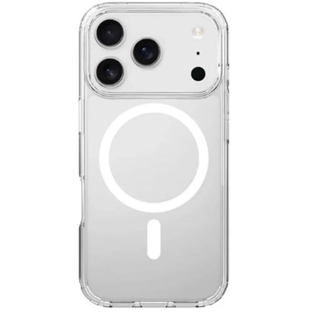 GENERICO - Carcasa Magsafe para Iphone 17 Pro Transparente Reforzada