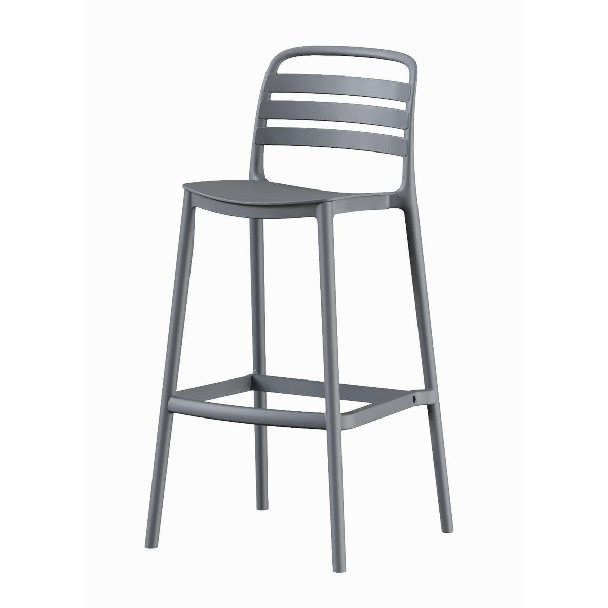 ESCANDINAVIA - Piso Taburete Silla alta bar cocina Ragnar 75cm Gris Oscuro
