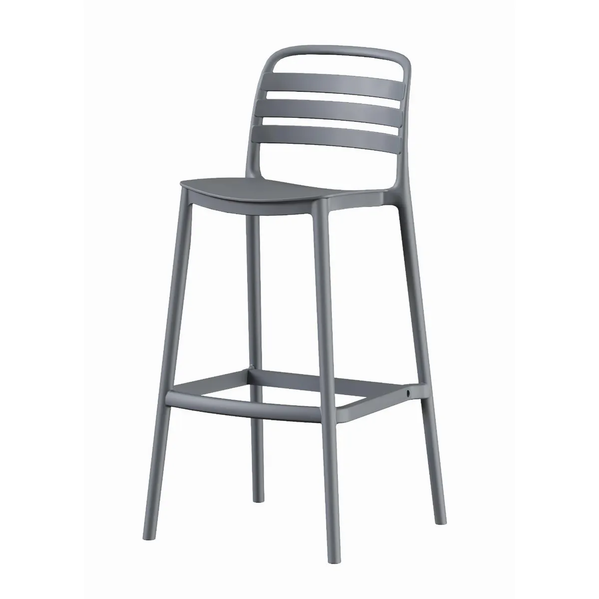 ESCANDINAVIA - Piso Taburete Silla alta bar cocina Ragnar 75cm Gris Oscuro
