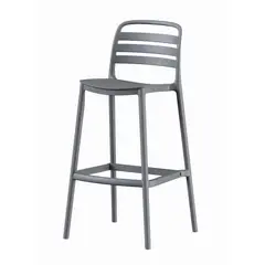 ESCANDINAVIA - Piso Taburete Silla alta bar cocina Ragnar 75cm Gris Oscuro