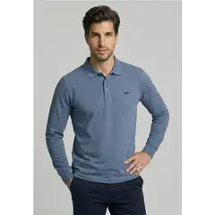 FEROUCH - Poleras Basica Ml Pique Sky