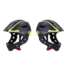 LUBABYCAS - Casco Integral Infantil Bici 2 En 1 Con Luz Neue