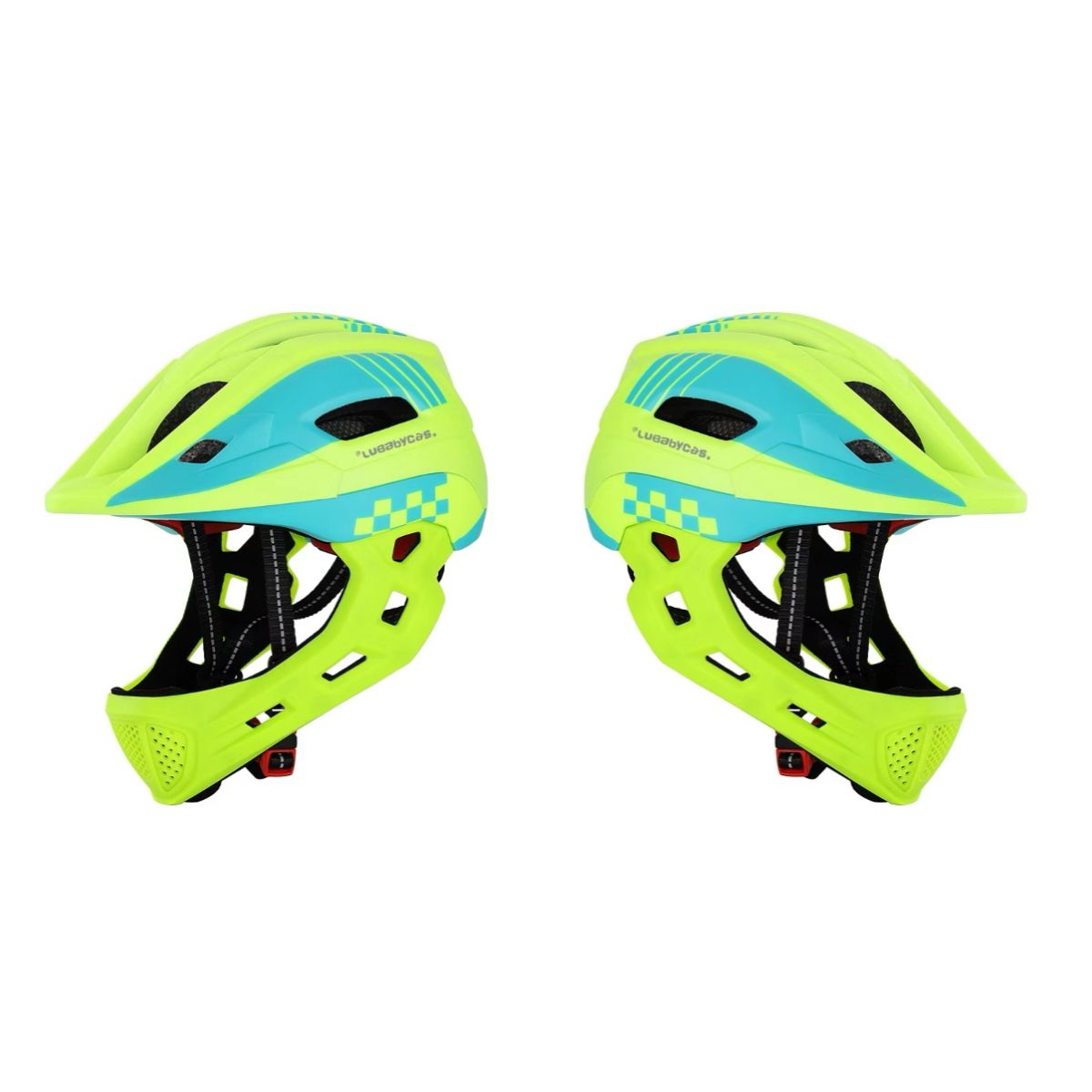 LUBABYCAS - Casco Integral Infantil Bici 2 En 1 Con Luz Neue LuBabycas