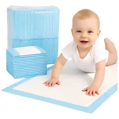 GENERICO - 60 Sabanillas Absorbentes Bebe Cambiador Cama Bebe 45x60