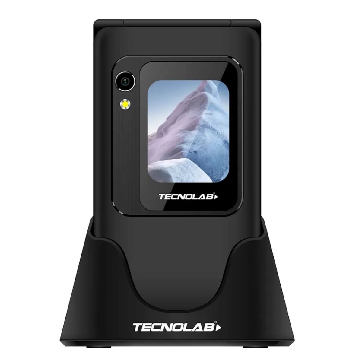 TECNOLAB - Celular Senior 4G Doble Pantalla BT TL705BK Tecnolab Negro