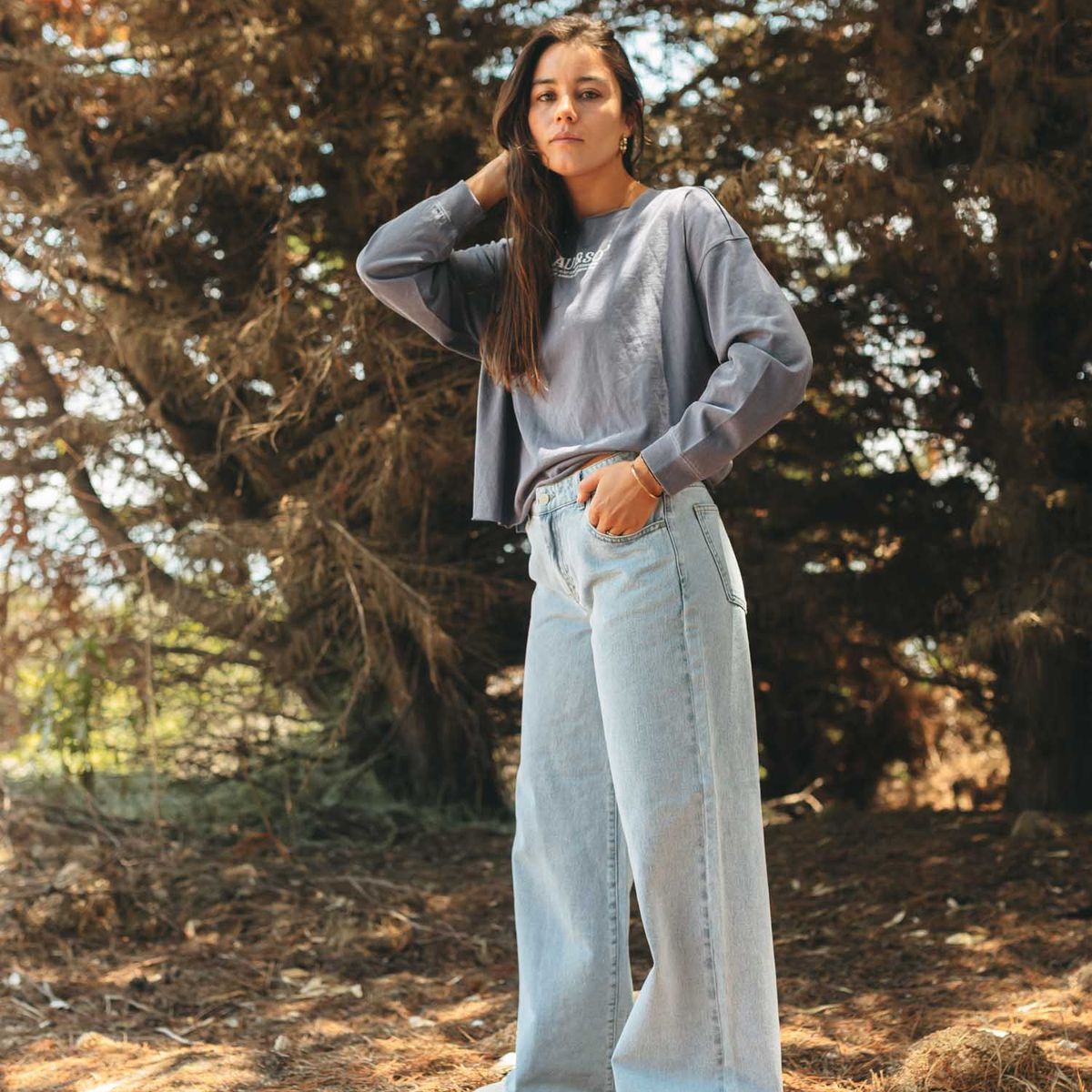 MAUI AND SONS - Pantalon Corven Celeste Mujer Maui And Sons