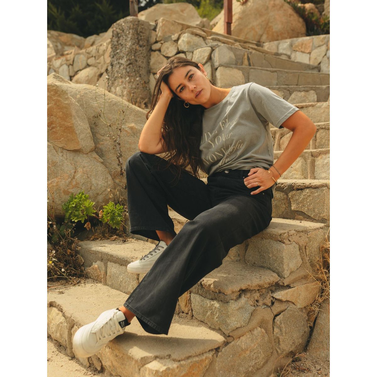 MAUI AND SONS - Pantalon Vayo Negro Mujer Maui And Sons