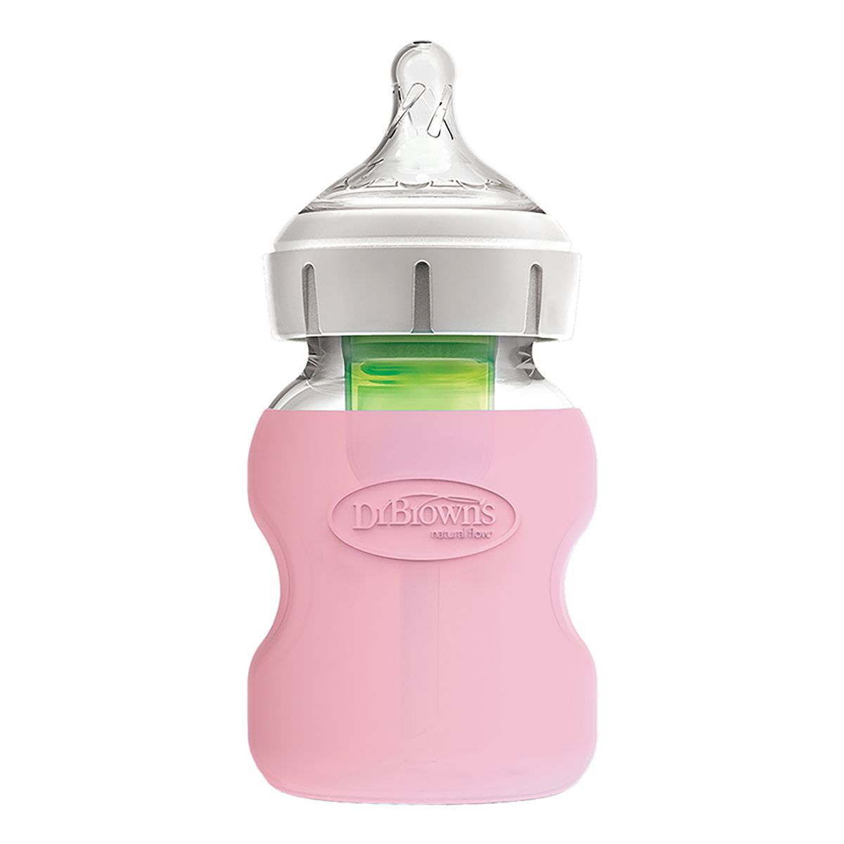 DR BROWN'S - Funda de Protección Mamadera De Vidrio Dr Brown´s 150ml Rosa