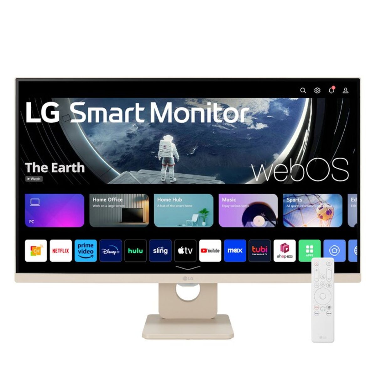 LG - LG MyView 25 Full HD IPS Smart Monitor with webOS 25SR50F-W