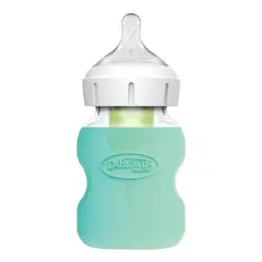 DR BROWN'S - Funda de Protección Mamadera De Vidrio Dr Brown´s 150ml Menta