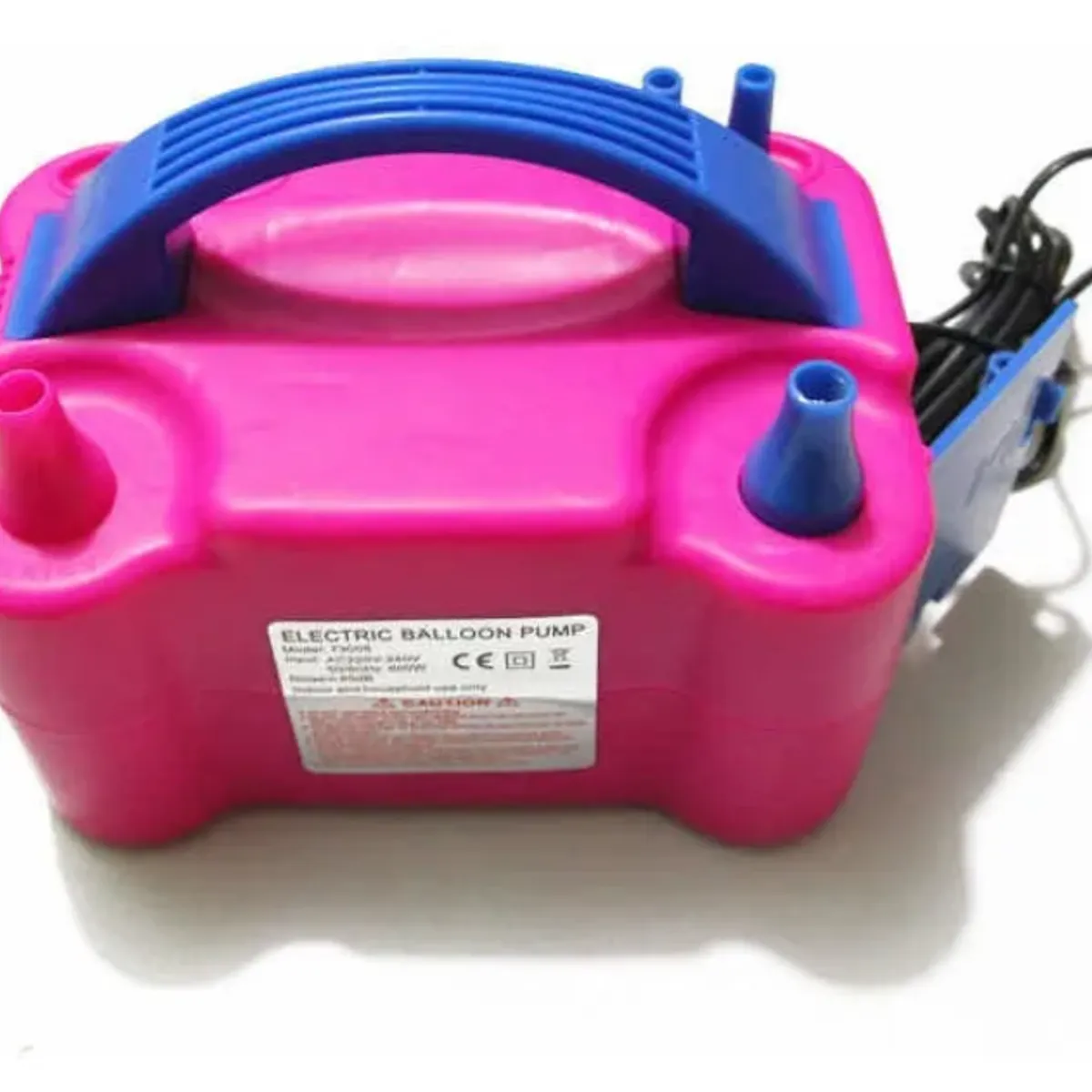 GENERICO - inflador eléctrico globos doble boquilla maquina para inflar globos infla bombas fiestas inflador de globo 2 inyectores