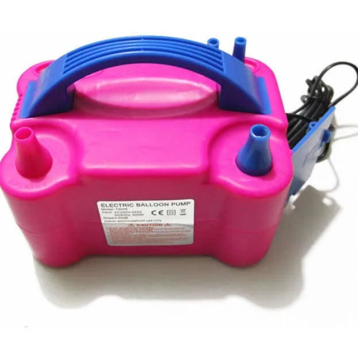 GENERICO - inflador eléctrico globos doble boquilla maquina para inflar globos infla bombas fiestas inflador de globo 2 inyectores