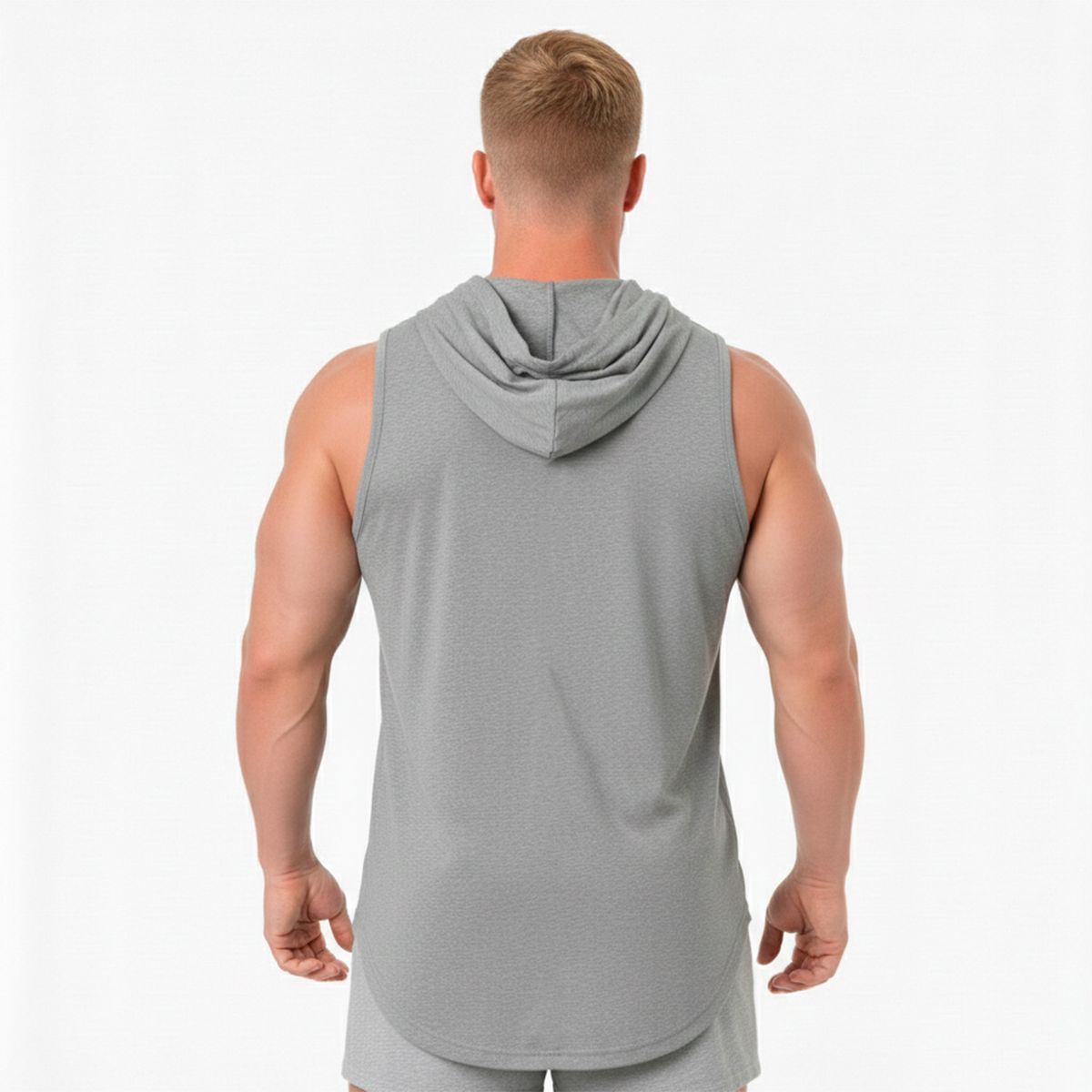 ADEMAN - Polera Musculosa Deportiva Boxeo Sin Mangas Con Capucha