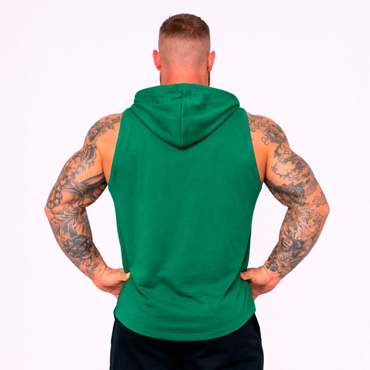ADEMAN - Polera Musculosa Deportiva Boxeo Sin Mangas Con Capucha