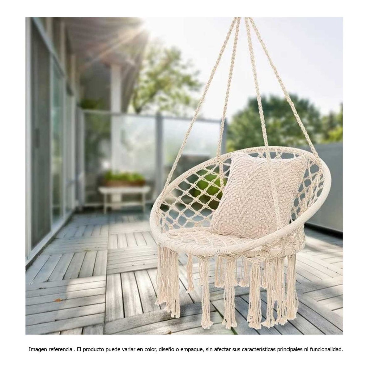 MOVI - Silla Hamaca para interior o exterior colgante