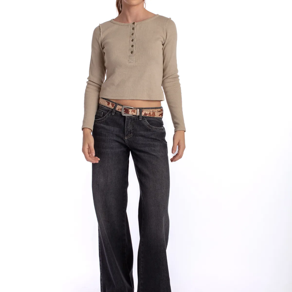 EFESIS - Jeans Wide Tiro Bajo Mujer Efesis