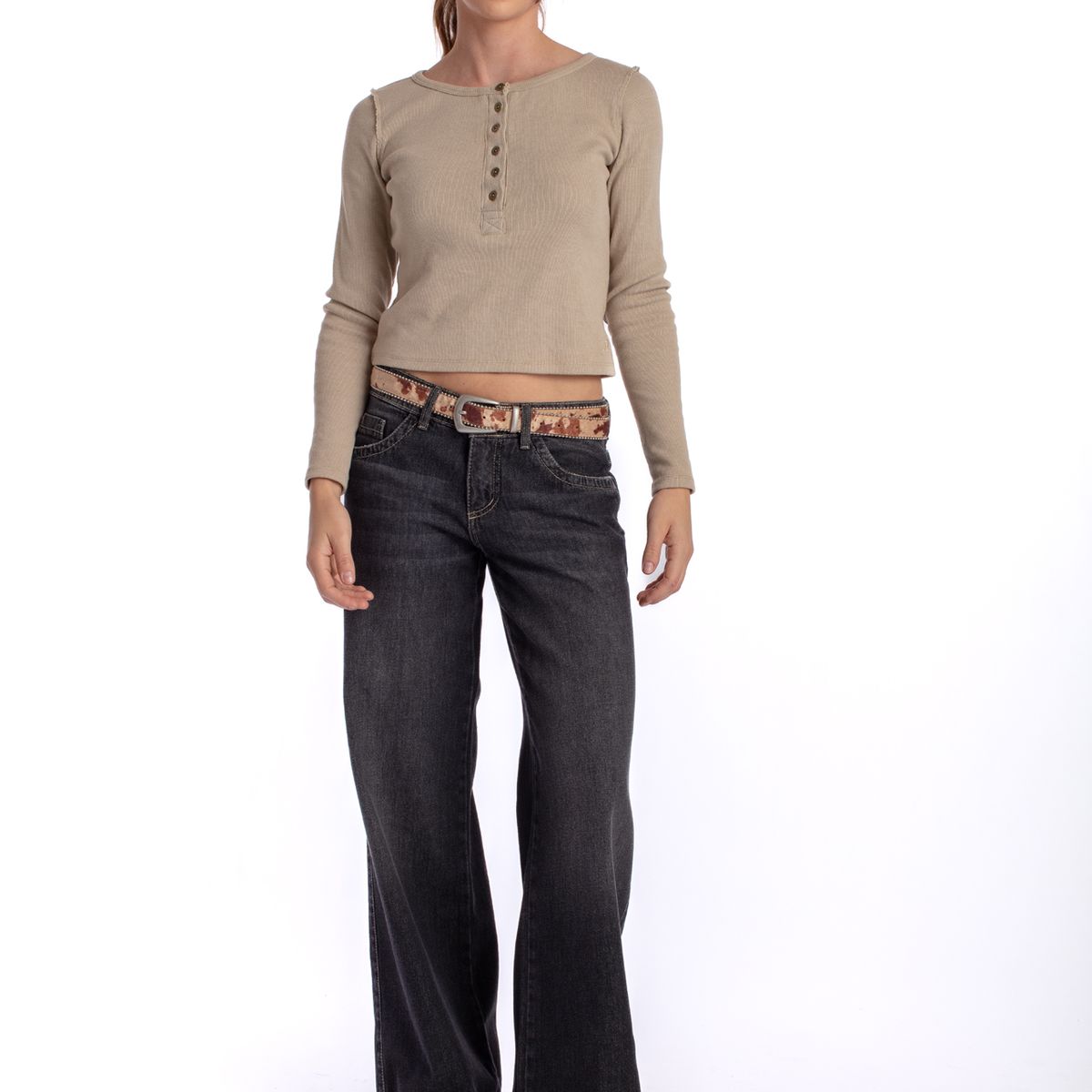 EFESIS - Jeans Wide Tiro Bajo Mujer Efesis