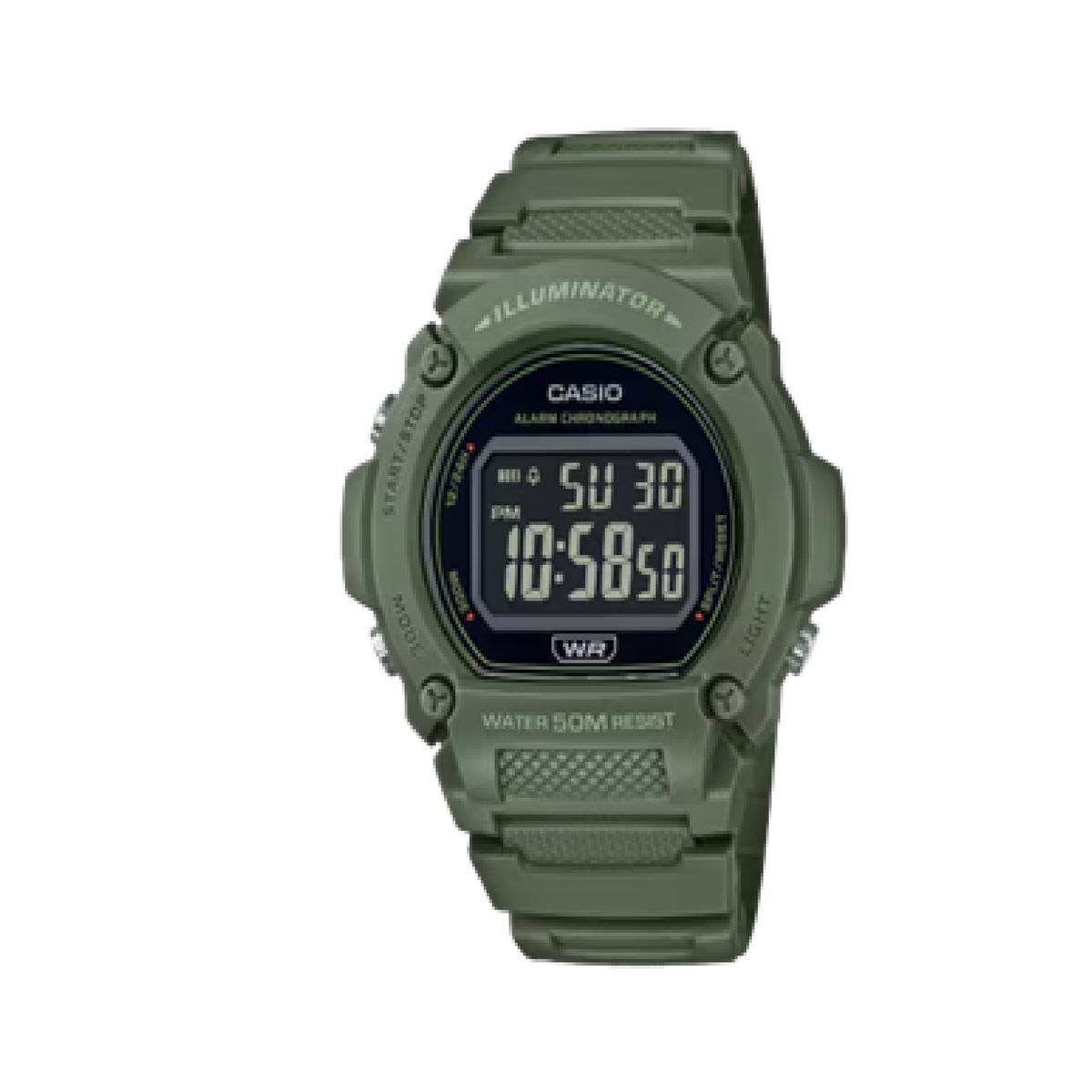 CASIO - Reloj W-219HC-3BV Digital Unisex