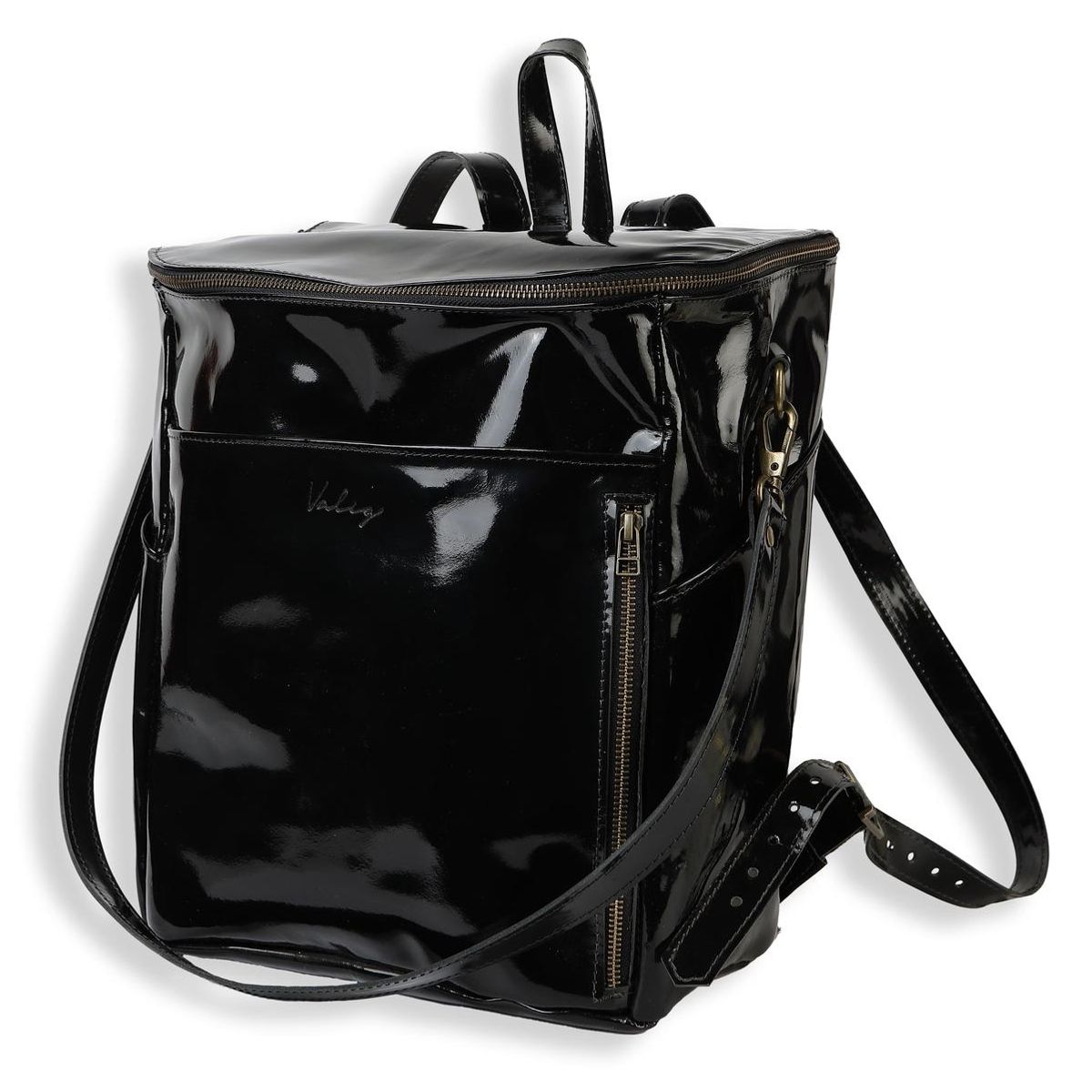 VALIZ - MOCHILA ALFORJA CHICA VALIZ - 100% CUERO