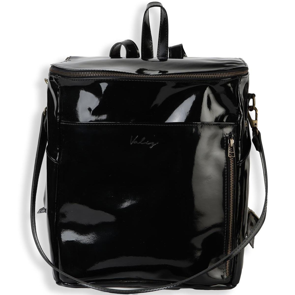 VALIZ - MOCHILA ALFORJA CHICA VALIZ - 100% CUERO
