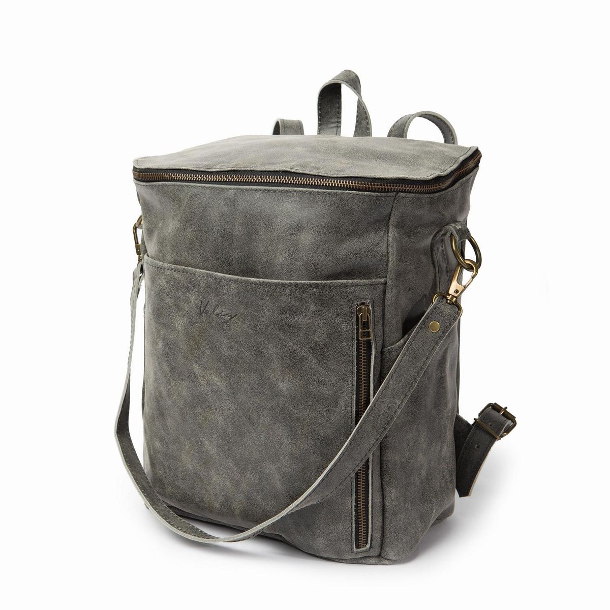 VALIZ - MOCHILA ALFORJA GRANDE VALIZ - 100% CUERO
