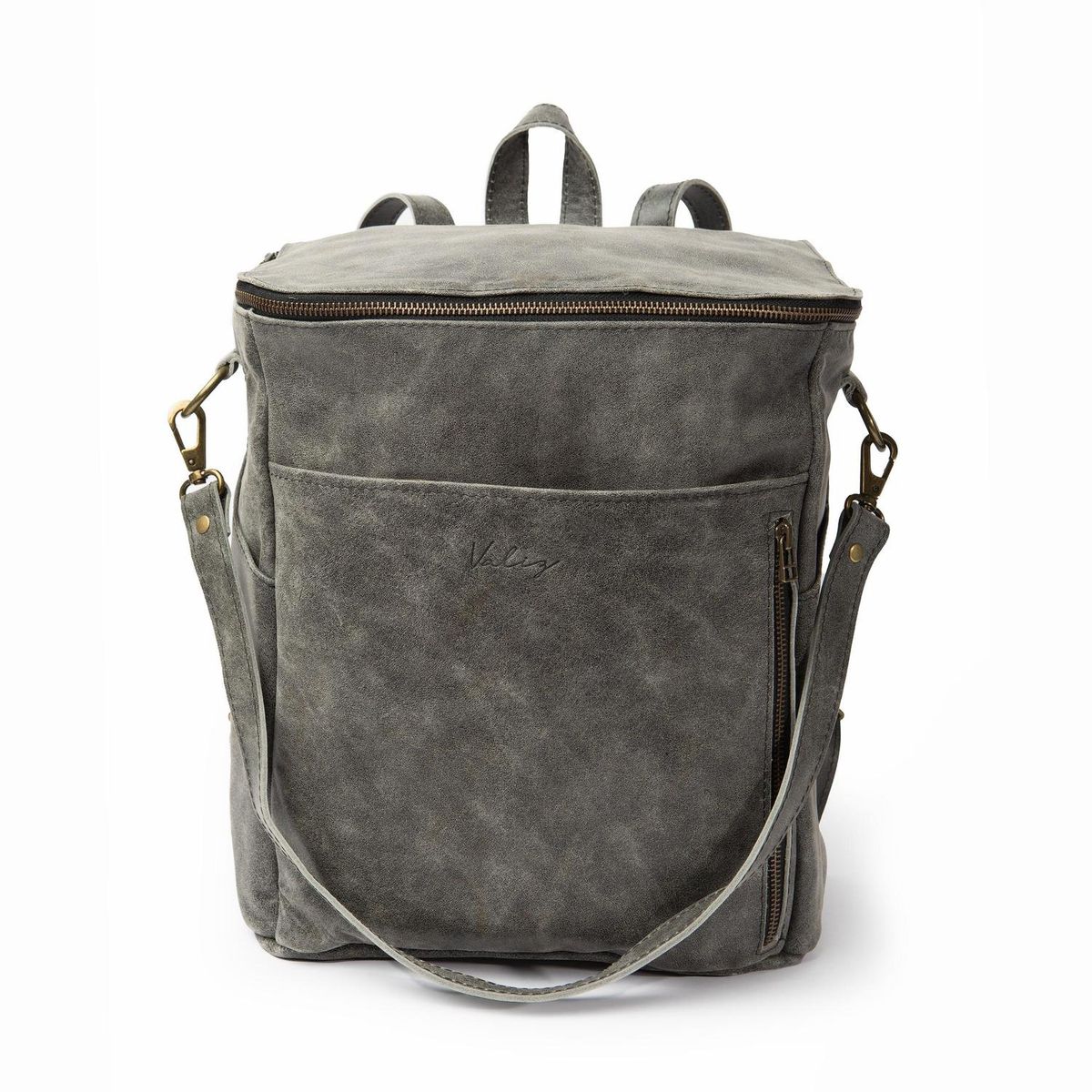 VALIZ - MOCHILA ALFORJA GRANDE VALIZ - 100% CUERO