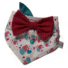 GENERICO - Bandana para perrito Edicion Mi único San Valentín turquesa Corbata Talla L
