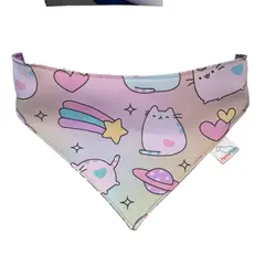 GENERICO - Bandana Estampada Gatitos rosa Talla L