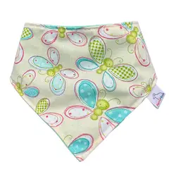 GENERICO - Bandana Estampada Mariposas Verde Talla S