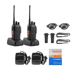 GENERICO - Pack x2 Radios Transmisor Walkie Talkie Bf-888s Baofeng Woki Toki