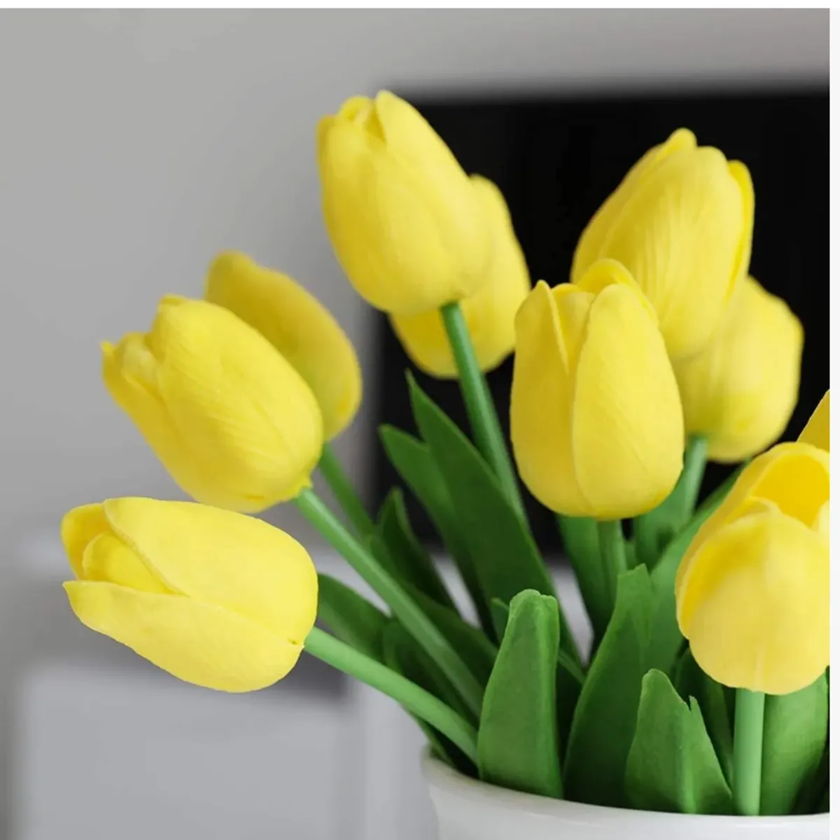 GENERICO - Ramos De 20 Tulipanes Artificiales Flor Decoración Tulipan