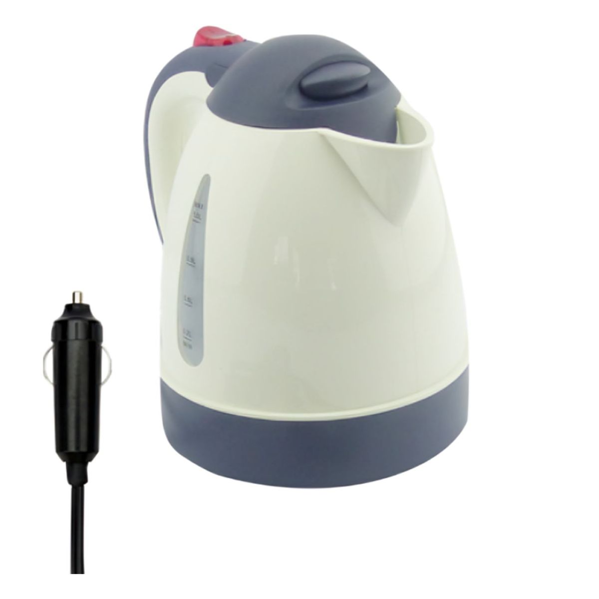GENERICO - Hervidor Eléctrico 1 Litro A 12 Volt 150 Watt Blanco