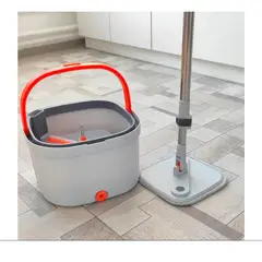 IRM - Trapeador Mopa Limpieza Pisos Cuadrada trapero 360 con balde