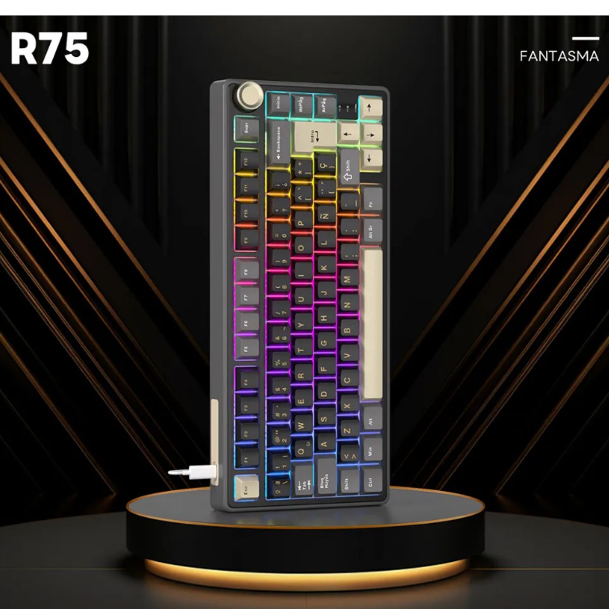 GENERICO - Teclado Mecánico Español Con Mandos R75 75%