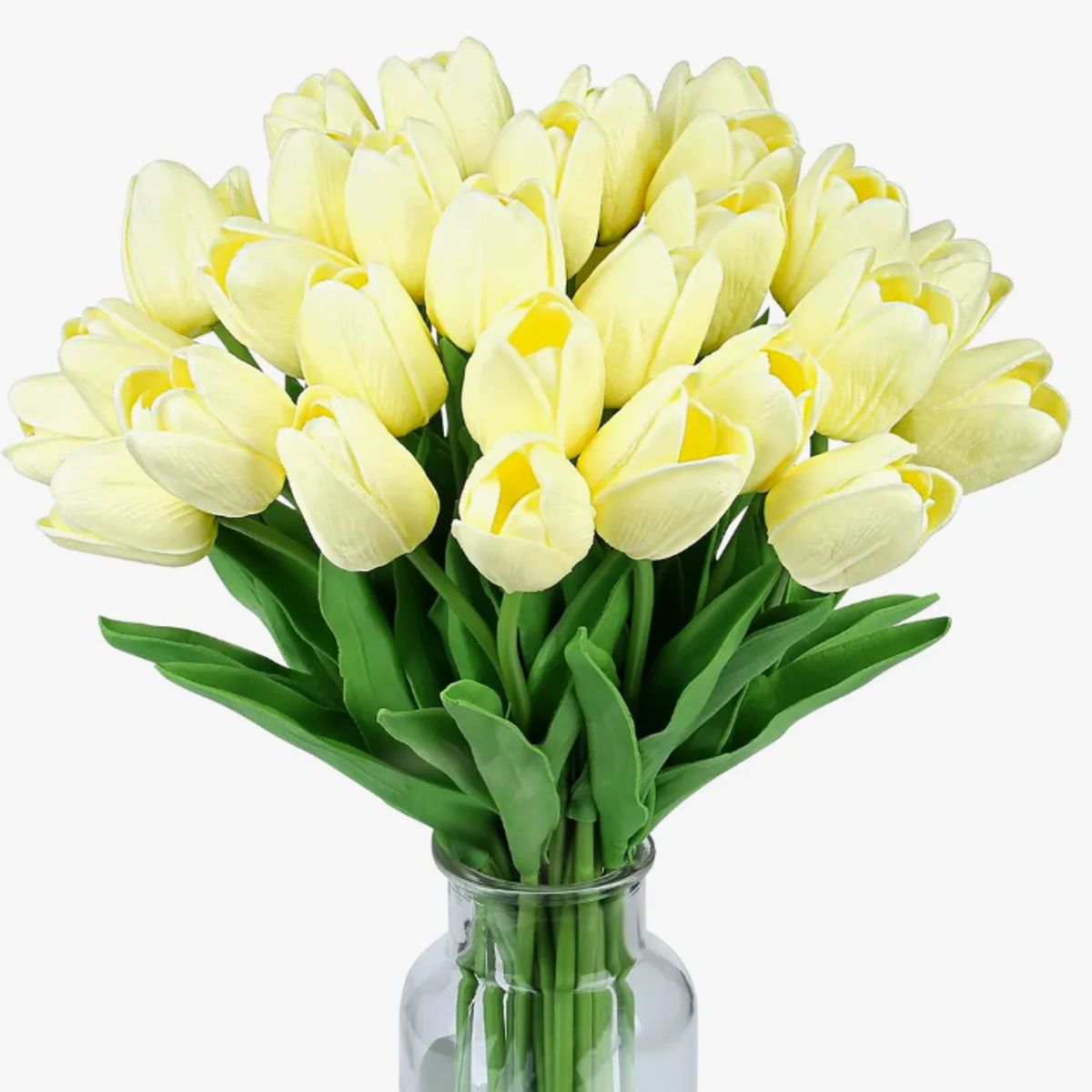 GENERICO - Ramos De 20 Tulipanes Artificiales Flor Decoración Tulipan