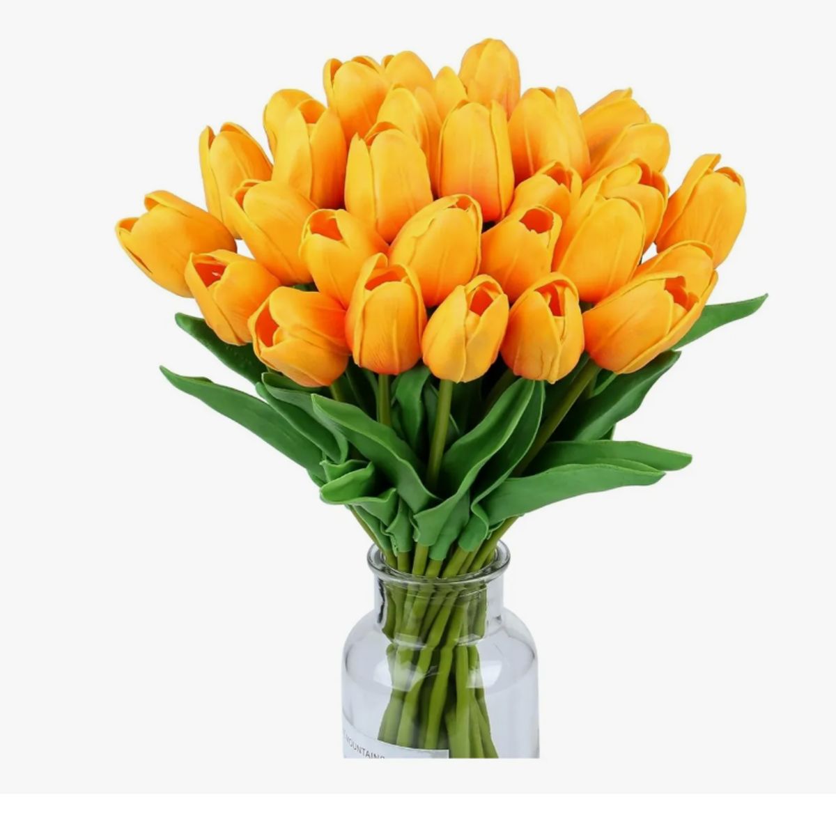 GENERICO - Ramos De 20 Tulipanes Artificiales Flor Decoración Tulipan