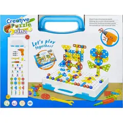 GENERICO - Juego De Herramientas Con Taladro Eléctrico Niños 193 Piezas Maleta Interactiva