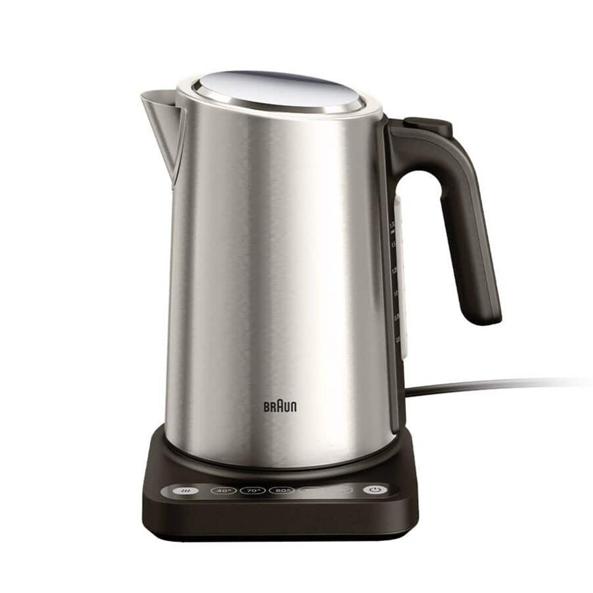 BRAUN - Hervidor Braun Acero 2200W 5 Temperaturas Mantiene Calor