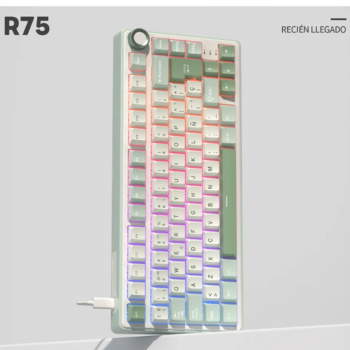 GENERICO - Teclado Mecánico Español Con Mandos R75 75%
